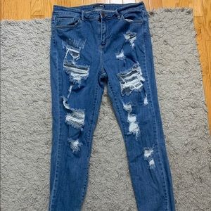 Ripped Denim Jeans